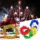 Piros 7.5m karácsonyfa csillag fenyő Garland függő dísz Xmas party fesztivál dekoráció