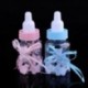 12db kék (9x4cm) 24lot Fillable Party Baby Girls fiúk zuhanyzó palackok medve decors kedvez a Candy Box