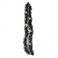 Arany Bowknots 2m-es karácsonyfa Bowknots Tinsel Garland fali ajtó dekoráció Home Party díszek