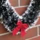 Egyszerű sötétzöld 2m-es karácsonyfa Bowknots Tinsel Garland fali ajtó dekoráció Home Party díszek