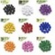 Sárga 100pcs plüss labda 15mm karácsonyi díszek kézműves karácsonyi ajándék doboz dekoráció DIY