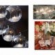Fekete 1000PCS 4.5mm DIY Esküvői fél ünnepi dekoráció Átlátszó akril kristályok