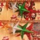 Kék Xmas fa dísz karácsonyi húr lóg csillag dekoráció otthon fél dekoráció új