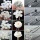 * 3 Pearl Pearl Flower Crystal hajcsapok Clips koszorúslány oldal fésű esküvői menyasszonyi ékszerek