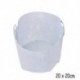 2 Gallon with Handles Kerek szövet edények növény tasak gyökér konténer nő zsák levegőztető tartály fehér