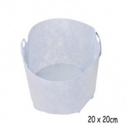 2 Gallon with Handles Kerek szövet edények növény tasak gyökér konténer nő zsák levegőztető tartály fehér