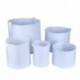 2 Gallon with Handles Kerek szövet edények növény tasak gyökér konténer nő zsák levegőztető tartály fehér