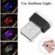 Jégkék 1db USB vezeték nélküli univerzális mini beltéri autós otthon LED világítás légkör lámpa