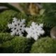 S -1,8 cm 10db klasszikus fehér hópehely díszek Karácsonyi ünnep fél otthoni dekoráció
