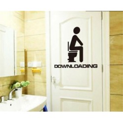 * 10 Új WC-ülés Art fal idézet matrica fürdőszoba dekoráció Decal Vinyl Art Decor