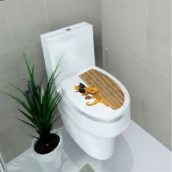 * 17 Új WC-ülés Art fal idézet matrica fürdőszoba dekoráció Decal Vinyl Art Decor