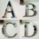 Y betű 26 betű 3D tükör akril fal matrica matricák lakberendezési fal művészet mural DIY