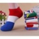 CA Divat férfi női boka zokni alacsony vágású személyzet alkalmi sport szín pamut zokni 1Pair