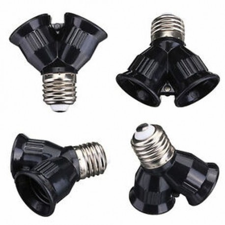 E27-es kettős E27-es aljzat-bővítő adapter-átalakító LED-es izzóhoz Új