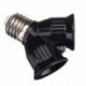 E27-es kettős E27-es aljzat-bővítő adapter-átalakító LED-es izzóhoz Új