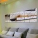 * 11 White Leave Love Kivehető tükör matrica Art Mural fal matricák lakberendezés DIY szoba dekoráció