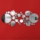 * 11 White Leave Love Kivehető tükör matrica Art Mural fal matricák lakberendezés DIY szoba dekoráció