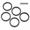 2,0 * 32mm 5db fém tömör osztott kulcstartó fekete ötvözet hurok lapos kulcstartó 25-32mm