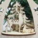 Karácsonyi bál Karácsonyfa függő medál Fafaragás dekoráció kiegészítők Home Decor
