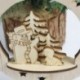 Karácsonyi bál Karácsonyfa függő medál Fafaragás dekoráció kiegészítők Home Decor