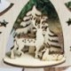 Karácsonyi bál Karácsonyfa függő medál Fafaragás dekoráció kiegészítők Home Decor