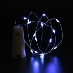 fehér Cork alakú 10 LED éjszakai fény Cooper Wire csillagos fény borosüveg lámpa dekoráció