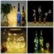 fehér 10 LED-es parafa alakú éjszakai fénycsillagos fényű Cooper huzal borosüveg lámpa dekor