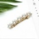 * 1 Nők Shine Barrettes Hair Clip Kristály Elegáns Pearl Hairpin Barrette Headdress