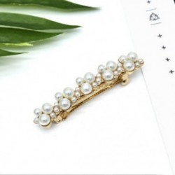 * 1 Nők Shine Barrettes Hair Clip Kristály Elegáns Pearl Hairpin Barrette Headdress