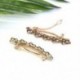 * 1 Nők Shine Barrettes Hair Clip Kristály Elegáns Pearl Hairpin Barrette Headdress