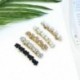 * 1 Nők Shine Barrettes Hair Clip Kristály Elegáns Pearl Hairpin Barrette Headdress