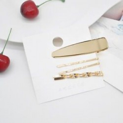 * 8 5Pcs / Set 5db gyöngyfém hajvágó hajszál fésű Bobby pin Barrette hajcsavar fejdísz