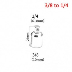 3/8 és 1/4 között 1PC 1/4 &quot 3/8&quot  1/2 &quot golyószár Ratchet aljzat adapter reduktor átalakító eszköz Hot