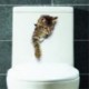 3. minta Kivehető fali matricák Vinil aranyos 3D macska hálószoba WC otthoni falfestmény Art Decor