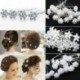 L-1PC arany 20 / 40Pc Lady Esküvői menyasszonyi gyöngyvirág Crystal Hair Pins Clip Bridesmaid Party