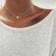 Ezüst színű szivecskés nyaklánc - Elegáns női ékszer