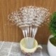 Rózsaszín 10PCS Pearl gyöngyös DIY menyasszonyi csokrok Esküvői party dekoráció fehér rózsaszín ezüst Új