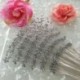 Rózsaszín 10PCS Pearl gyöngyös DIY menyasszonyi csokrok Esküvői party dekoráció fehér rózsaszín ezüst Új