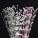 Rózsaszín 10PCS Pearl gyöngyös DIY menyasszonyi csokrok Esküvői party dekoráció fehér rózsaszín ezüst Új
