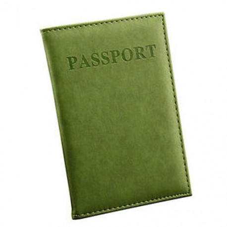Világos zöld Hasznos bőr utazási útlevél-azonosító kártya fedél birtokosa tok Protector Szervező Új