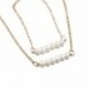 Arany Női Pearl Choker Chunky Bib nyilatkozat medál arany lánc nyaklánc   karkötő