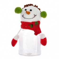 * 6 Hóember Piros borosüveg fedél táskák hóember Mikulás karácsonyi dekoráció Xmas dekoráció