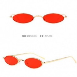 Arany   piros VINTAGE SMALL OVAL FRAME SUNGLASSES FASHION NŐI RETRO SHADES TRENDY GLASSES