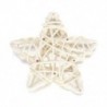 fehér 5PCS 6CM Rattan Csillagdíszek Díszek Karácsony / Születésnap és Lakberendezés DIY