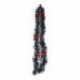 Red Bowknots 79 &quot Chunky Xmas Bowknot garland fali ajtó karácsonyfa függő szoba díszek