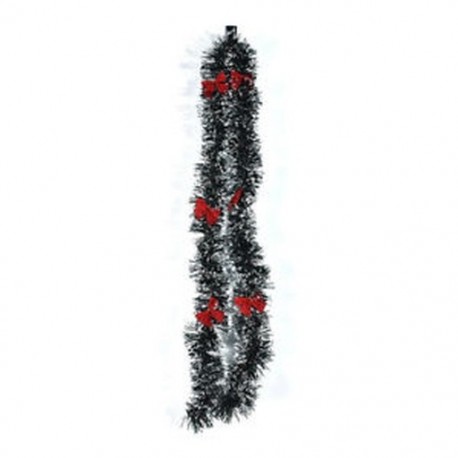 Red Bowknots 79 &quot Chunky Xmas Bowknot garland fali ajtó karácsonyfa függő szoba díszek