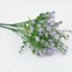 Lila Művirág Selyem Gypsophila Virágcsokor Esküvői lakberendezési dekoráció Új