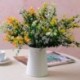 Lila Művirág Selyem Gypsophila Virágcsokor Esküvői lakberendezési dekoráció Új