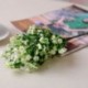 Lila Művirág Selyem Gypsophila Virágcsokor Esküvői lakberendezési dekoráció Új