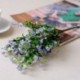 Lila Művirág Selyem Gypsophila Virágcsokor Esküvői lakberendezési dekoráció Új